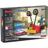 fischertechnik 559889 ROBOTICS Early Coding - kit costruzione per bambini dai 5 anni in su, set di esperimenti per 3 modelli di robot, con motori e sensori