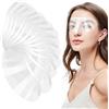AHQiZFX 100 protezioni per gli occhi per doccia, visiera, trasparente, morbida, in plastica, per il viso, per il taglio dei capelli, per la colorazione, per la protezione degli occhi, per il trucco