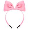 WLLHYF Cerchietto con fiocco rosa per donne e ragazze con fiocco rosso accessorio perfetto per feste e cosplay