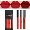 HISUNBEN Rossetto opaco, 3 colori, rossetto impermeabile, rossetto impermeabile, per Halloween, cosplay labbra, non stick