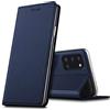 Verco case per Samsung Galaxy A31 Cover, Custodia a Libro Pelle PU per Samsung A31 Booklet Protettiva [magnetica integrata], Azzurro