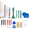 MMOBIEL, Attrezzo 22 in 1, kit di riparazione e apertura, set di cacciaviti per iPhone, iPad, iPod iTouch, PSP, Nintendo, HTC, Samsung, Nokia, Huawei, LG, Motorola - con ventosa robusta in PVC resistente con spugder in nylon per riparazione e cambio …