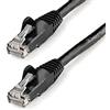 StarTech.com Cavo patch antigroviglio UTP RJ45 Gigabit Cat6 nero 3m, Cavo Gigabit 3m con funzionalità Power-over-Ethernet (N6PATC3MBK)