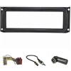 tomzz Audio 2407-008 Set di pannelli radio compatibili con Chrysler Neon PT Cruiser Jeep Wrangler Grand Cherokee con adattatore radio ISO adattatore antenna DIN ISO