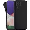 MyGadget Cover per Samsung Galaxy A22 - Custodia Protettiva in Silicone Morbido - Case TPU Flessibile - Ultra Protezione Antiurto & Antiscivolo Nero