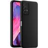 HULLIN Custodia per Telefono in Silicone Colorato, Adatta per Samsung Galaxy A23 5G (6.6) - Nero