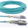Elfcam® - 5m Cavo Fibra Ottica OM3 SC/UPC a LC/UPC Multimodale Duplex 50/125um LSZH, 5 Metri
