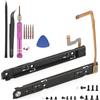 RongZy 2 PCS Destra e Slitta Guida di Scorrimento per Nintendo Switch OLED L/R Slider di Ricambio con Cavo Flessibile per Nintendo Switch OLED Barra di Scorrimento con Strumenti XX