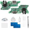 Extkry Connettore di Ricarica per Samsung Galaxy A06 Kit Riparazione | Porta di ricarica flat ricarica porta caricabatterie charging port microfono con kit di riparazione.