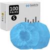 GEEKRIA 100Pairs Sanitario e Monouso Fodere Elastiche per Cuffie Solo3, Solo2.0, SoloHD, Bose QC3, Sony MDR-ZX100, PX100, PX90 Cuffie, Protettive Earpads Covers (Blu)