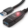 deleyCON 5m USB 3.0 Cavo di Estensione Attivo con Amplificatore di Segnale - 5 Gbit/s, Porte USB-A - Nero
