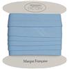 designers-factory Nastro Sbieco di cotone per bordare cucito - Vari colori disponibili - Nastri per raffinate rifiniture in cotone piegato - Nastro Sbieco per tessuti (Di 10 metri, Blu chiaro)