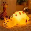 Gemmac Luce Notturna a Giraffa in Silicone Lampada LED 7 Colori 3 Luminosità Dimmerabile a Tocco Lampada da Comodino Portatile Ricaricabile 30 Minuti di Autospegnimento Regali Compleanno Decorazione