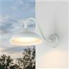 Licht-Erlebnisse Lampada da parete esterna a LED bianca stretta L: 25 cm IP54 3000 K bianco caldo 640 lm alluminio moderna lampada da parete esterna lampada da cortile giardino veranda