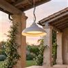 Licht-Erlebnisse Lampada da esterno a sospensione a LED Ø 25 cm H: 73 cm IP54 Bianco Luce bianca calda 3000 K 640 lm Alluminio Lampada a sospensione moderna per tettoia Lampada a sospensione da esterno