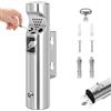 Trendecor Posacenere da parete per esterni, 28,5 x 6,5 cm, posacenere per esterni, in acciaio inox con materiale di montaggio, per chiavi, posacenere da parete resistente alle intemperie, per terrazza