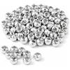 Perlin CCB - Perline in acrilico, 7 x 5 mm, foro grande, 4 mm, effetto metallo, leggero, 300 pezzi, per bracciali, collane, gioielli, fai da te