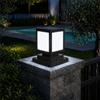 HMAKGG Lampione Solare da Giardino IP45, Luce da Pilastro LED, Nero