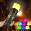 HOTUT Lampada da Parete Torcia, Lampada da Notte Ricaricabile 28 cm, Otto Colori di Luce, Effetti Dinamici di Fiamma e Effetti Sonori, 3 Livelli di Luminosità, per Soggiorno, Gaming, Studio, Camera