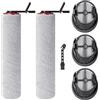 Jegehoyo Spazzole a Rullo di Ricambio e Filtro HEPA per Mova X4 Pro / X4 Plus Aspirapolvere Accessori di ricambio, 2 Spazzole a Rullo, 3 Filtro HEPA, 1 Spazzola per la Pulizia