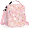 Clastyle Borsa Termica Porta Pranzo Bambini Palla Rosa Borsa Frigo | Porta Merenda Bambino Portatile Leggero e Facile da Pulire，Borsa Porta Pranzo per la Scuola, Picnic Viaggi