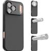 APEXEL Custodia per Telefono con Obiettivo Filettato da 17 mm Compatibile con iPhone 17 Pro Max, Compatibile con Tutti gli Obiettivi Teleobiettivo e Macro, Passo 0,75 mm, Custodia per Telefono Nera