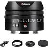 7ARTISANS AF 40 mm F2.5 FE F2.5 FE obiettivo autofocus, ultra leggero fotocamera (90 g), pulsante FN, interruttore AF/MF, con anello di messa a fuoco, compatibile con fotocamere Sony E Mount