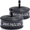 MetersGod 2 tubi flessibili per bicicletta da 26 pollici, 26 x 1,75/1.95/2.0/2.10/2.125 con valvola Valve Schrader AV32 mm, tubo flessibile 47/57-559, compatibile con strade/City Bike/Mountain Bike