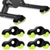 LUPATDY Rocker Plate Feet, 4 Adattatori per Piedi a Scatto per Ciclismo Indoor, 8 Palline da Tennis Indoor Cycling Snap Rocker Feet Accessori per Kickr Core, Piedini per Allenamento a Rulli Wahoo Kickr Core 1