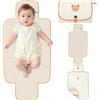 Fefod Fasciatoio Portatile Neonato, 87 x 57 CM Pieghevole e Impermeabile Fasciatoio, Cambio Pannolino per Neonato, Esterno, Casa, Viaggio, Regalo Nascita Perfetto per Bimbo e Bimba