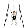 FUNLIO Altalene con Supporto per Neonati per 6-24 Mesi, Altalene Saltare Su per Bambini per Giochi Indoor/Outdoor, Maglione per Neonati/Ragazzo, con Catena Regolabile - Nero