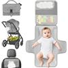 Fefod Fasciatoio Portatile Neonato, 54 x 53 CM Pieghevole e Impermeabile Fasciatoio, Cambio Pannolino per Neonato, Esterno, Casa, Viaggio, Regalo Nascita Perfetto per Bimbo e Bimba