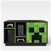phoenix group AG Lowboard, Legno Vetro, Nero, 1 Tür