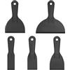 VKE Spatola per Stucco con Cazzuola Multifunzione e Lama AQngolare Curva,Impugnatura Ergonomica Kit Spatole per Stucco,1-2.1M Asta Telescopica e Pennello a Rullo per (Raschietto di plastica)