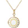 OIDEA Collana con medaglione con foto sole: ciondolo personalizzabile con cornice per foto, stile finto smalto colorato, regalo sentimentale per festa della mamma e San Valentino, Resina