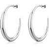 S'Agapõ Orecchini Donna a Cerchio in Acciaio | Orecchini A Cerchio | Collezione Chunky - SHK120