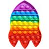 RANZAH Giocattolo Ranzah Fidget |Giocattolo antistress Push Pop| Giocattolo a fungo sensoriale a bolle per bambini e adulti| Giocattoli di (Razzo)