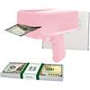 Scratch Lover Money Gun (Rosa) con 100 x 100 Dollari Banconote Scratch Cash (Soldi per Giocare)