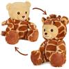 BRUBIES Orsacchiotto Giraffa - Orsacchiotto di 25 cm in Costume da Giraffa con Cappuccio - Peluche per Avventure Accoglienti - Regalo di Peluche per Bambini