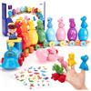 hahaland Giochi Bambini 1 2 3 Anni, Set di Dinosauri Treno Giocattolo