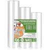 Woobroo Rotolo sottovuoto alimentare, 3 confezioni da 28/25/20 x 300 cm, sacchetto sottovuoto, adatto a tutte le macchine sottovuoto, sacchetto sottovuoto alimentare senza BPA