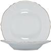 Le Coq Porcelaine LE COQ Harmoniae Servizio 18 Piatti in porcellana bianca filo oro