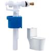 yotutun Valvola di Riempimento Universale, Galleggiante Cassetta WC Galleggiante Incasso G3/8 e G1/2 Ugello in Ottone Quantità di Acqua Regolabile