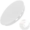 Devantia Tappo di chiusura per tubo di ventilazione - copertura molla OD 105 mm diametro interno copertura tubo 100 mm, copertura tubo in plastica ASA, classe di protezione antincendio 94-V2 (1 pezzo, bianco)