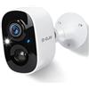 G-ELEK Telecamera di Sorveglianza Senza Fili Interno/Esterno, 2K 3MP, Visione Notturna a Colori, Rilevamento AI&PIR, Audio Bidirezionale, Impermeabile IP65, Archiviazione Cloud/SD, 2,4G WiFi