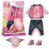 BABY born Outfit equitazione con pantaloni, maglia, stivali e casco per bambole da 43 cm