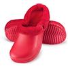 ESTRO Sabot Uomo Gomma Invernali - Zoccoli Gomma con Pelo Ciabatte Giardino Donna Zoccoli Uomo Ciabatte da Giardino A12 (37, Rosso)