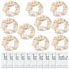 TRIXES Set 10 elastici scrunchie satin Team Bride addio al nubilato | Regalini per futura sposa. Accessori per capelli abbinati per feste nuziali.