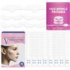 Eniyou 50 Pcs Cerotti Antirughe,Cerotti Rughe Viso,Patch Antirughe,Nastri per Il Viso Invisibili,Face Lifting Plaster Set,Migliora Rughe Della Fronte Zampe Gallin Pieghe Naso Labiali,Idrata Rassoda La Pelle
