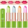 Dulele Set di 4 rossetti in gelatina di gel idratante all'aloe vera biologica, colore magico che cambia di lunga durata, balsamo per le labbra (EEE)
